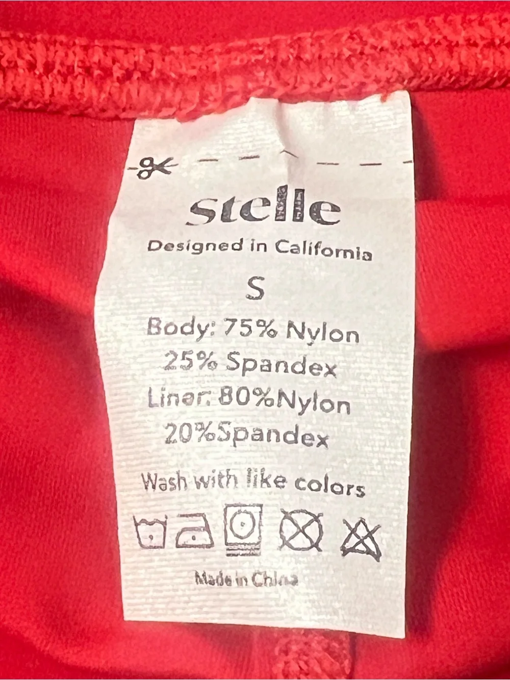 STELLE Women’s Athletic Tennis Skort Red Size S Excellent Condition Activewear